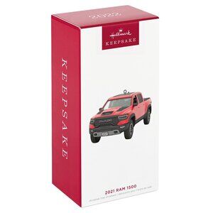 New! 2021 Dodge Ram 1500 Pickup Truck Hallmark Keepsake Christmas Ornament Metal
